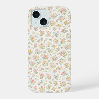 Cute Small Ditsy Floral Seamless Pattern iPhone 15 Case