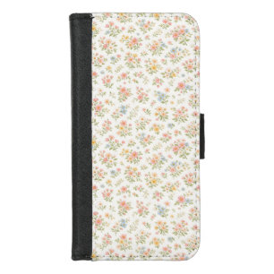 Cute Small Ditsy Floral Seamless Pattern iPhone 8/7 Wallet Case