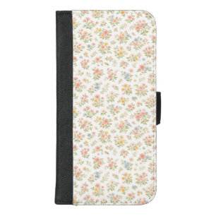 Cute Small Ditsy Floral Seamless Pattern iPhone 8/7 Plus Wallet Case