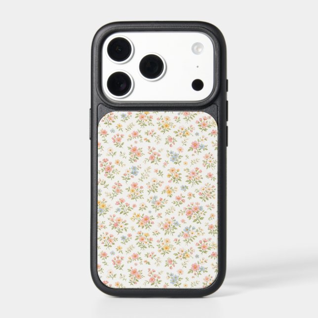 Cute Small Ditsy Floral Seamless Pattern Otterbox iPhone Case (Back)