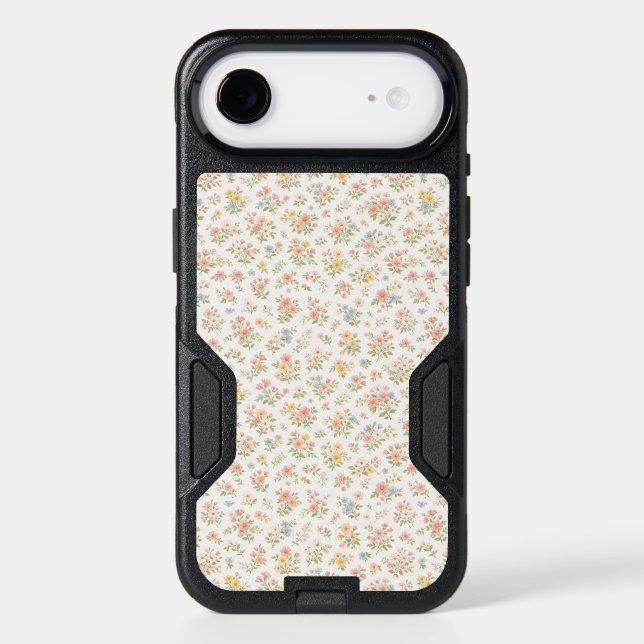 Cute Small Ditsy Floral Seamless Pattern Otterbox iPhone Case (Back)