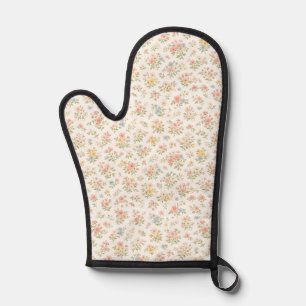 Cute Small Ditsy Floral Seamless Pattern Oven Mitt