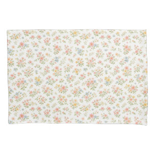 Cute Small Ditsy Floral Seamless Pattern Pillow Case