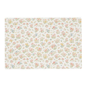 Cute Small Ditsy Floral Seamless Pattern Placemat