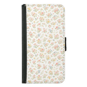 Cute Small Ditsy Floral Seamless Pattern Samsung Galaxy S5 Wallet Case