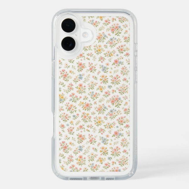 Cute Small Ditsy Floral Seamless Pattern Speck iPhone Case (Front)