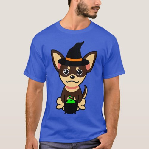 Cute small dog is a witch T_Shirt