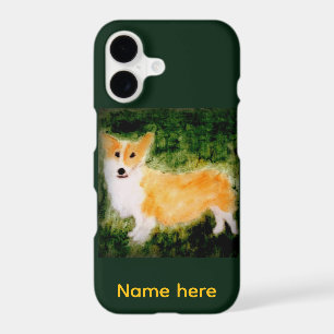 Cute Small Dog Painting Corgi Personlised iPhone 17 Case