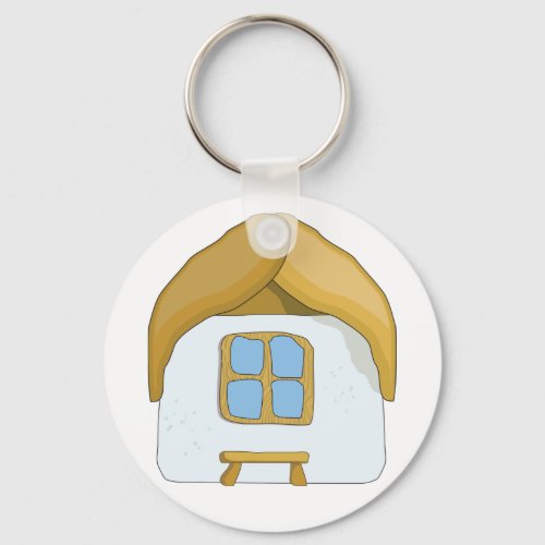 Cute Small House Keychain
