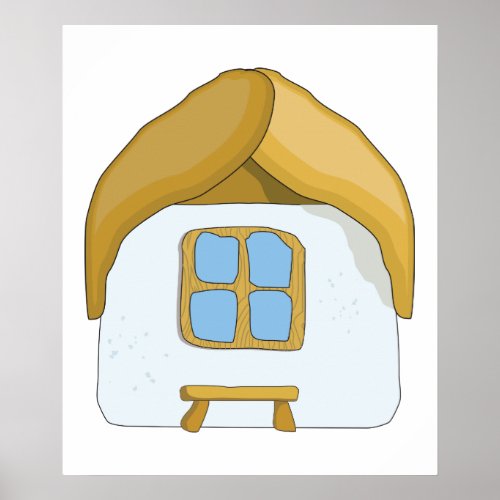 Cute Small House Poster