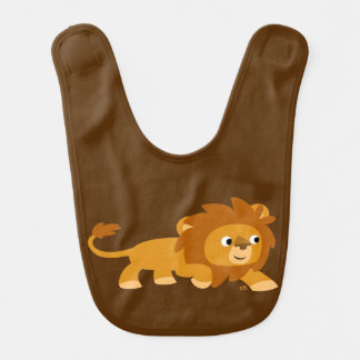 Cute Smart Cartoon Lion Baby Bib