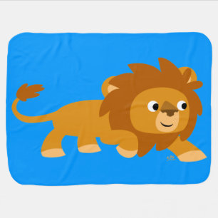 Cute Smart Cartoon Lion Baby Blanket