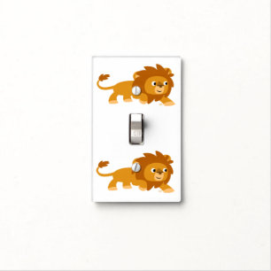 Cute Smart Cartoon Lion Light Switch Cover