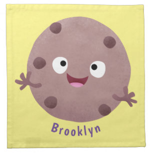 Cute smart chocolate chip cookie cartoon cloth napkin