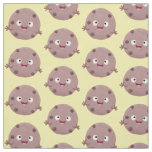 Cute smart chocolate chip cookie cartoon fabric