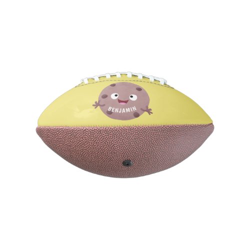 Cute smart chocolate chip cookie cartoon football