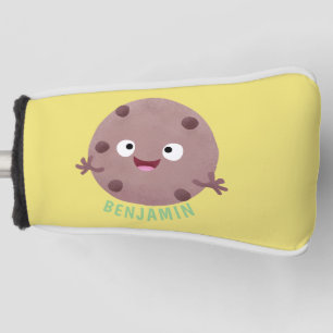 Cute smart chocolate chip cookie cartoon golf head cover