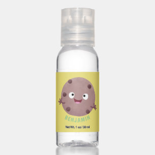 Cute smart chocolate chip cookie cartoon hand sanitizer