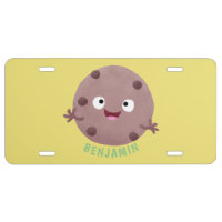 Cute smart chocolate chip cookie cartoon