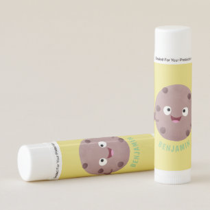 Cute smart chocolate chip cookie cartoon lip balm