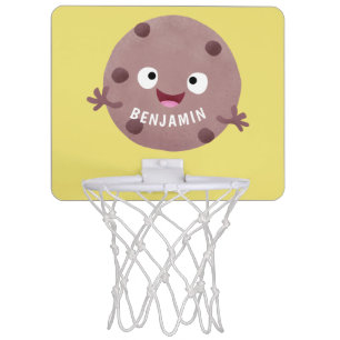 Cute smart chocolate chip cookie cartoon mini basketball hoop