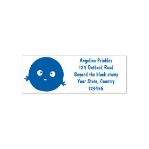 Cute smart chocolate chip cookie cartoon self-inking stamp