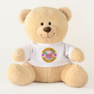 Cute Smart Pink Brain Knowledge Is Forever Teddy Bear