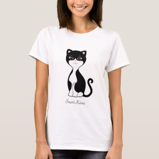 Cute Smart Tuxedo Cat