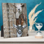 Cute Smell Like a Goat Poem Plaque