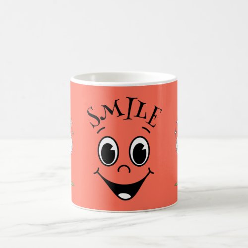 Cute Smile face  Duck Red Coffee Mug
