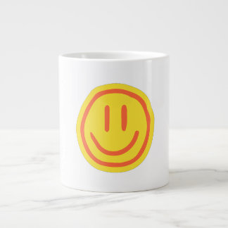Cute Smile Face | Positive Happy Emoji Design Giant Coffee Mug