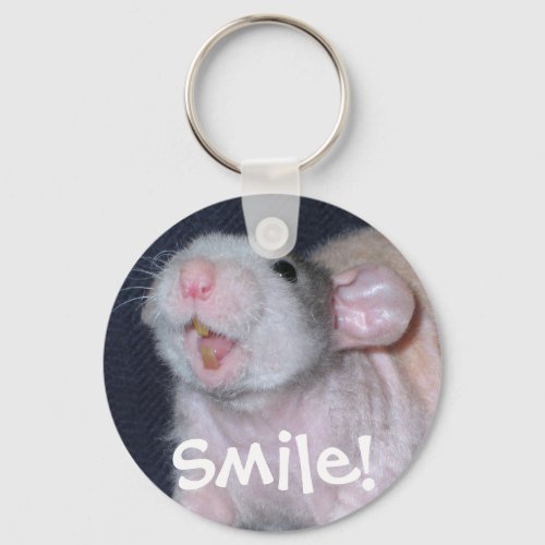 Cute Smile Rat Keychain