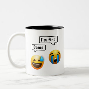 Cute Smiley Face Emoji Mug