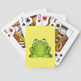 Cute Smiley Frog Poker Cards