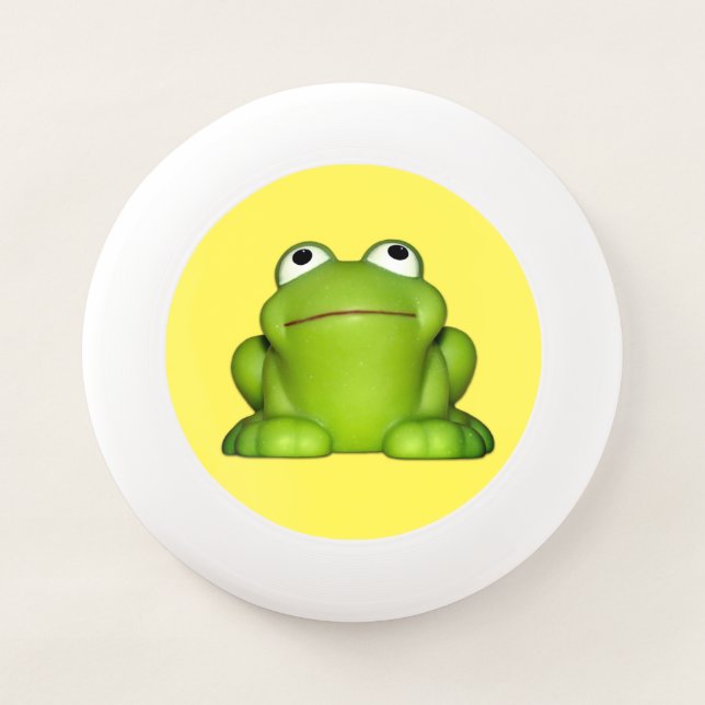 Cute Smiley Frog Wham-O Frisbee (Front)