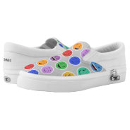 Cute Smileys Custom Name Shoes at Zazzle