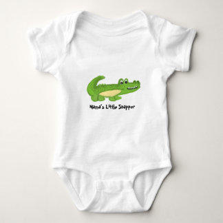 Cute Smiling Alligator Baby Bodysuit