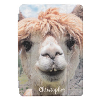 Cute Smiling Alpaca Photo Image iPad Pro Cover