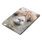 Cute Smiling Alpaca Photo Image iPad Pro Cover (Side)