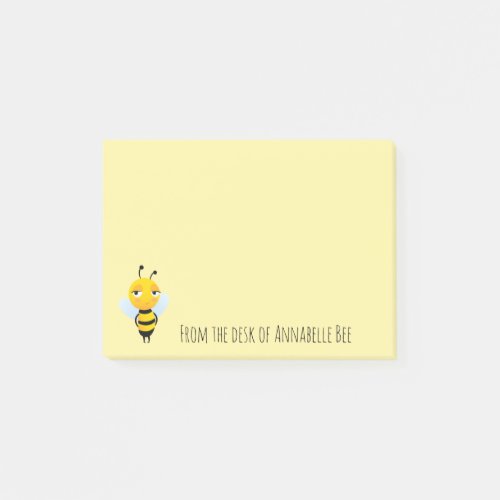 Cute Smiling Bee Notes