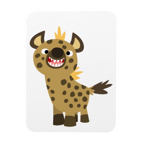 Cute Smiling Cartoon Hyena Flexible Magnet