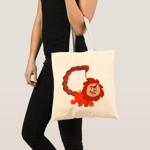 Cute Smiling Cartoon Manticore Tote Bag