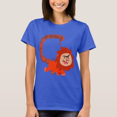 Cute Smiling Cartoon Manticore Women T_Shirt