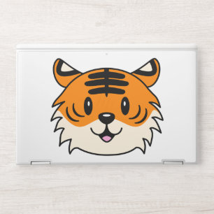 Cute Smiling Cartoon Tiger HP Laptop Skin