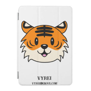 Cute Smiling Cartoon Tiger iPad Mini Cover