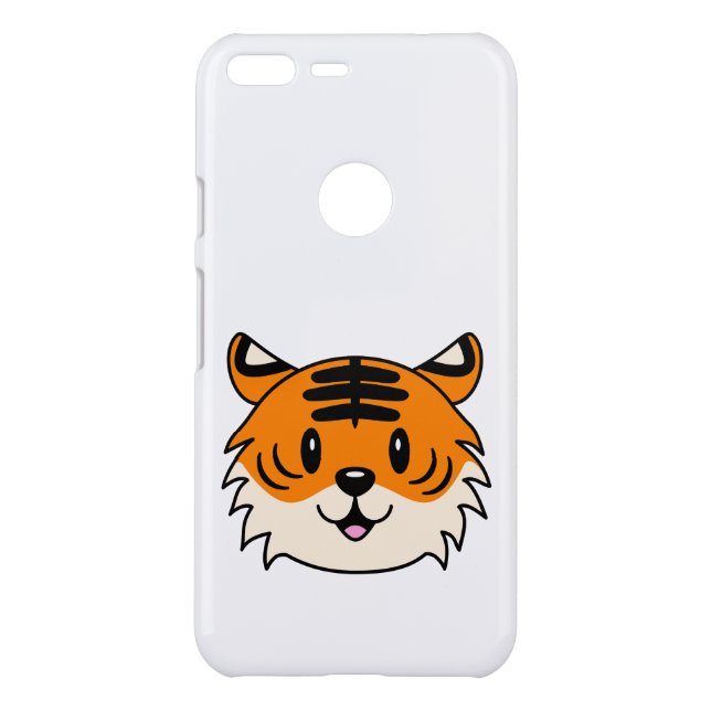 Cute Smiling Cartoon Tiger Uncommon Google Pixel XL Case (Back)