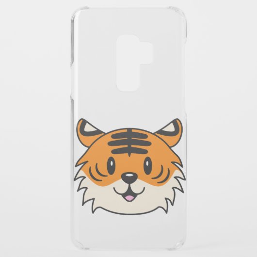 Cute Smiling Cartoon Tiger Uncommon Samsung Galaxy Case (Back)