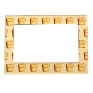 Cute Smiling Cartoon Toast Magnetic Frame