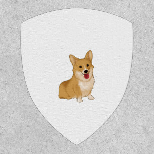 Cute smiling corgi  patch