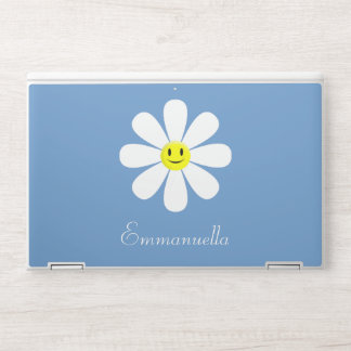 Cute Smiling Daisy Personalized HP Laptop Skin
